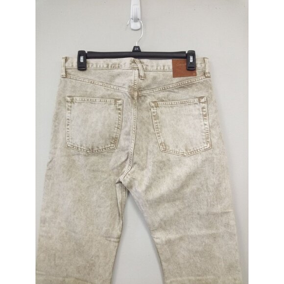 Calvin Klein Men's Tan Straight Leg Jeans Size 34 x 30 - Picture 5 of 9